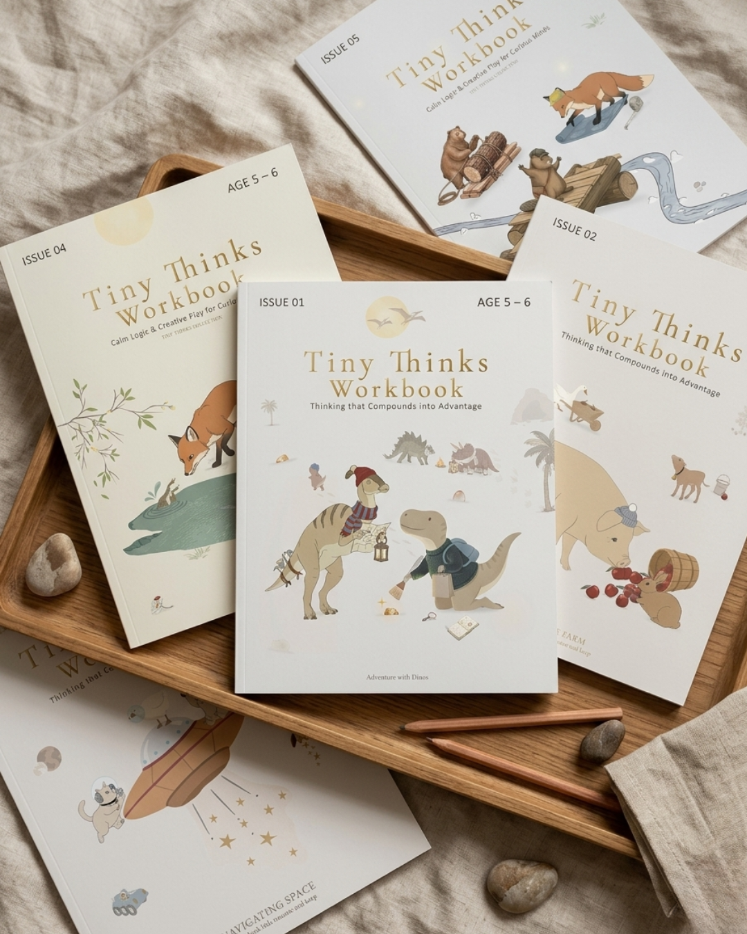 Tiny Thinks Strategic Navigator workbook bundle for ages 5 to 6