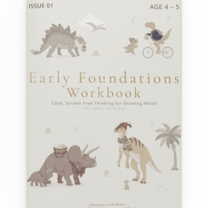 Educational Workbook for 4–5 Year Olds – Dinosaurs Edition
